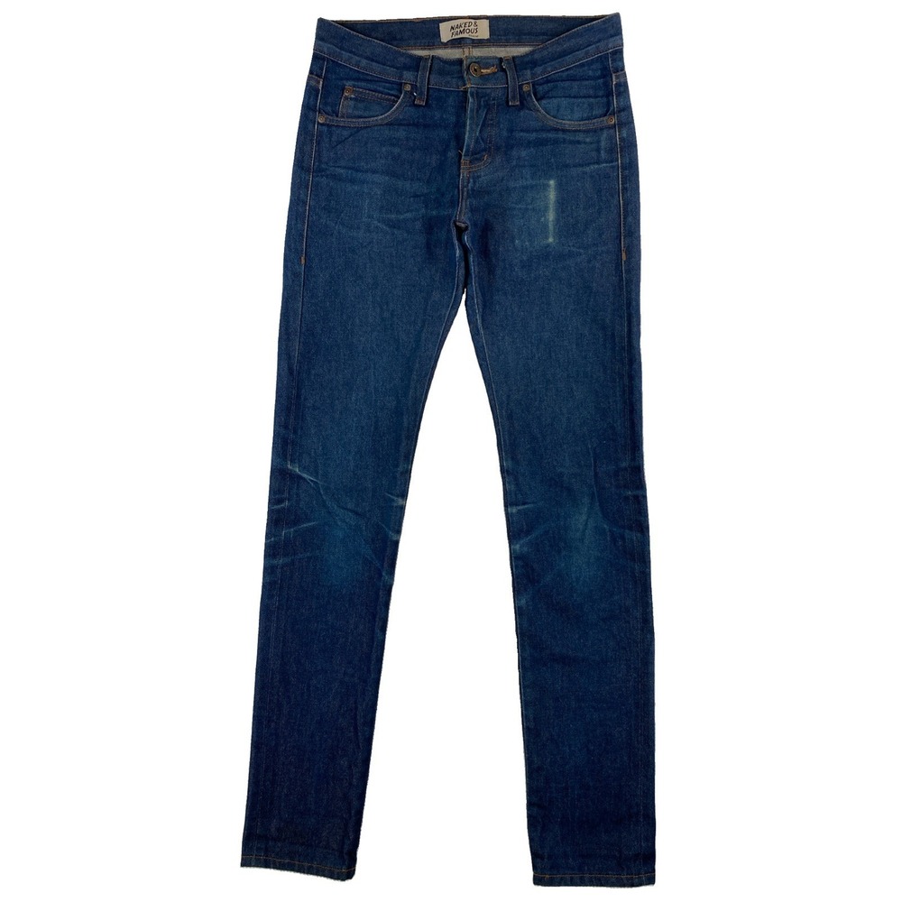 Naked & Famous Super Skinny Guy Japanese Selvedge Indigo Denim 30 x 34